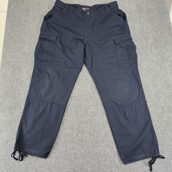 5.11 Tactical Pants Mens XL Navy Taclite TDU Rugged Ripstop Combat Cargo 31" Ins - Picture 3 of 16